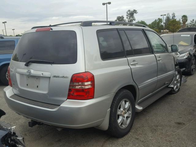 JTEGF21A620041778 - 2002 TOYOTA HIGHLANDER SILVER photo 4