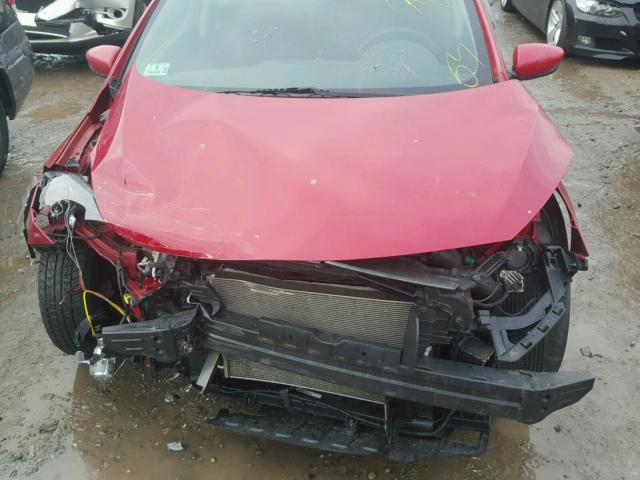 KNAFK4A66E5072861 - 2014 KIA FORTE LX RED photo 7