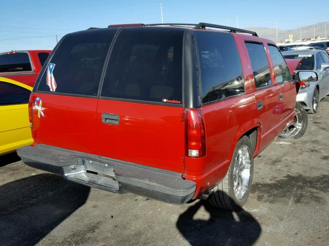 1GKEC13RXVJ752372 - 1997 GMC YUKON RED photo 4