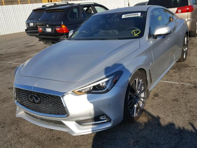 JN1EV7EK5HM362536 - 2017 INFINITI Q60 PREMIU SILVER photo 2