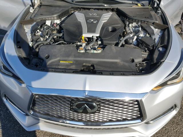 JN1EV7EK5HM362536 - 2017 INFINITI Q60 PREMIU SILVER photo 7