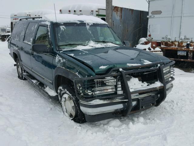 3GKFK16R6VG522431 - 1997 GMC SUBURBAN K GREEN photo 1