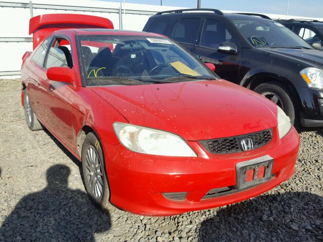 1HGEM22985L031067 - 2005 HONDA CIVIC EX RED photo 1