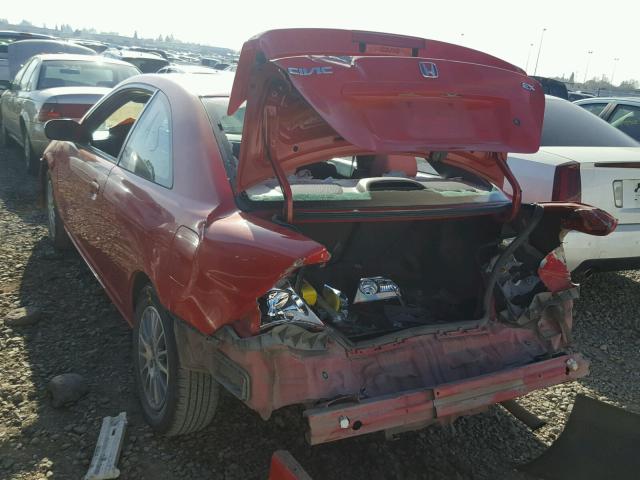 1HGEM22985L031067 - 2005 HONDA CIVIC EX Qırmızı foto 3
