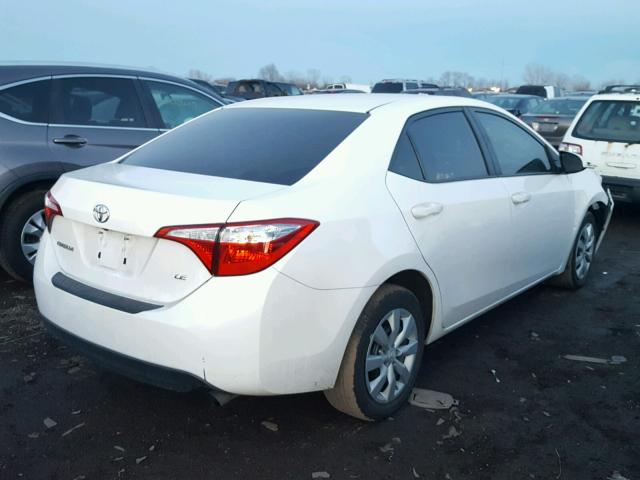 2T1BURHE9FC334432 - 2015 TOYOTA COROLLA L WHITE photo 4