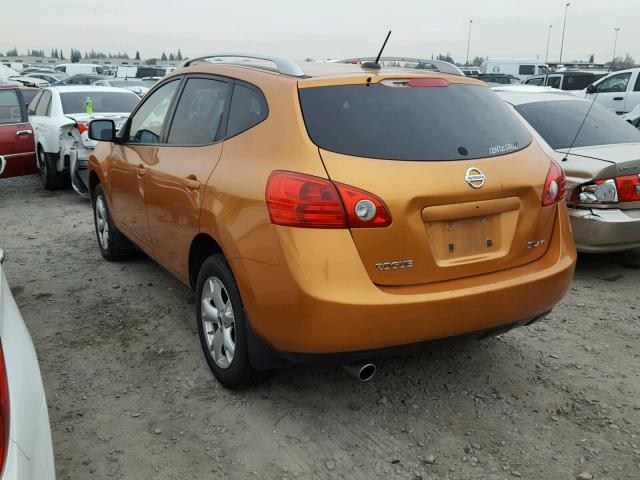 JN8AS58V38W101851 - 2008 NISSAN ROGUE S GOLD photo 3