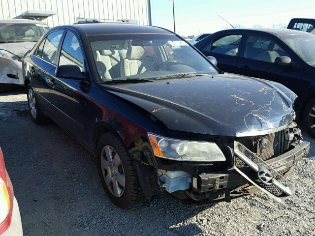 5NPET46CX7H232883 - 2007 HYUNDAI SONATA GLS BLUE photo 1