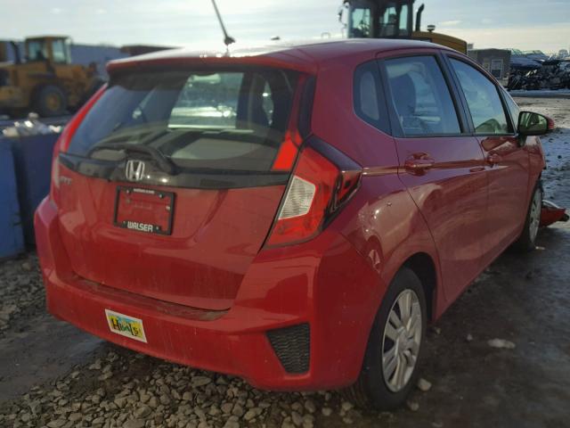 3HGGK5H54FM711584 - 2015 HONDA FIT LX Rouge photo 4
