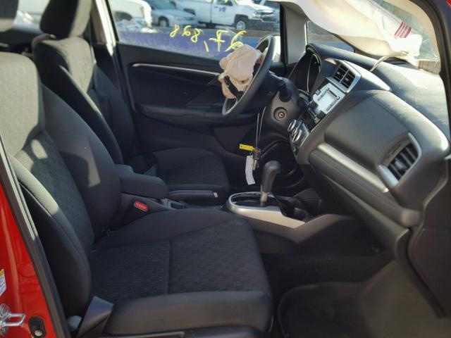 3HGGK5H54FM711584 - 2015 HONDA FIT LX Rouge photo 5
