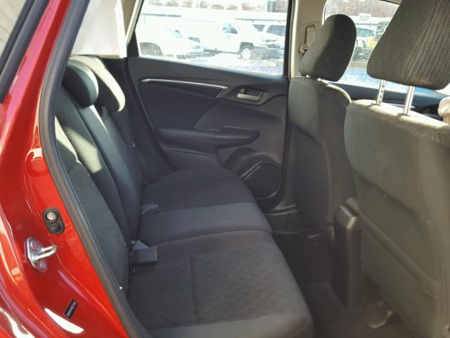 3HGGK5H54FM711584 - 2015 HONDA FIT LX Rouge photo 6