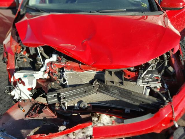 3HGGK5H54FM711584 - 2015 HONDA FIT LX RED photo 7