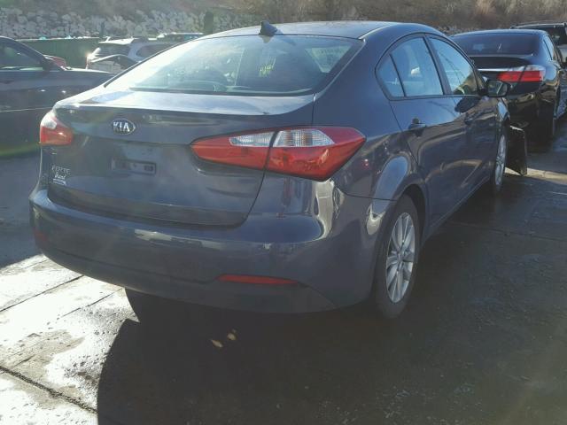 KNAFX4A64G5562428 - 2016 KIA FORTE LX GRAY photo 4