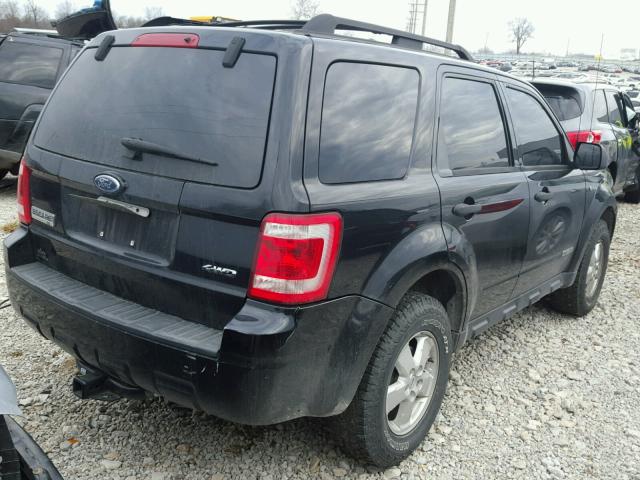 1FMCU93118KB93474 - 2008 FORD ESCAPE XLT BLACK photo 4