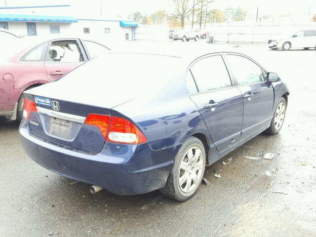 2HGFA1F57BH519465 - 2011 HONDA CIVIC LX BLUE photo 4