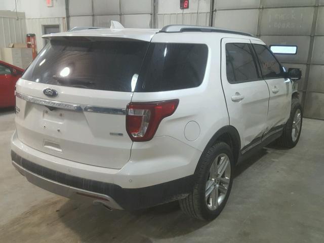 1FM5K8D82GGC04388 - 2016 FORD EXPLORER X WHITE photo 4