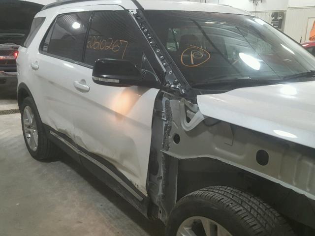 1FM5K8D82GGC04388 - 2016 FORD EXPLORER X WHITE photo 9