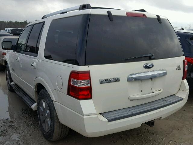 1FMFU19568LA65282 - 2008 FORD EXPEDITION WHITE photo 3