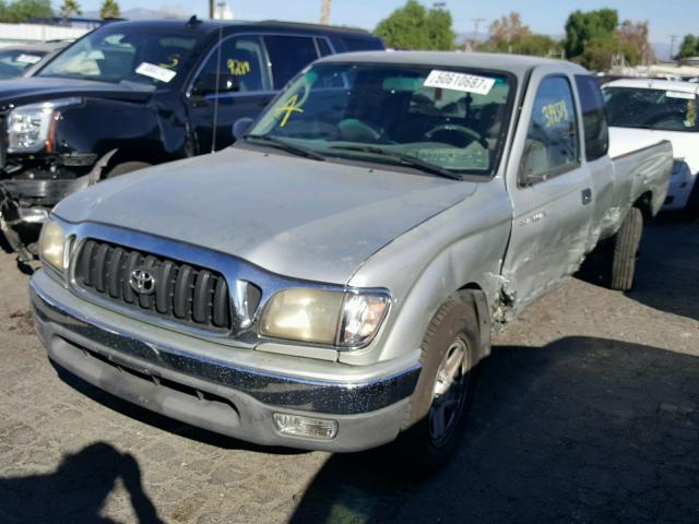 5TEVL52N53Z230916 - 2003 TOYOTA TACOMA XTR SILVER photo 2