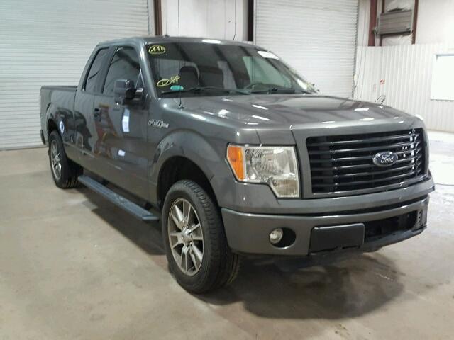 1FTFX1CF1EFC61959 - 2014 FORD F150 SUPER GRAY photo 1