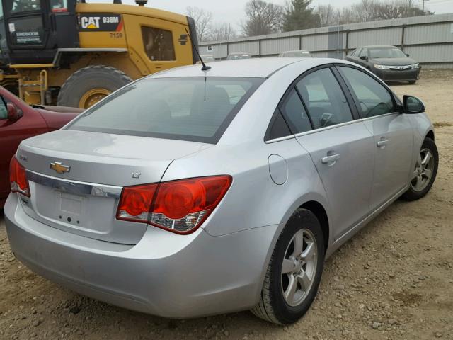 1G1PK5SB3D7313649 - 2013 CHEVROLET CRUZE LT SILVER photo 4