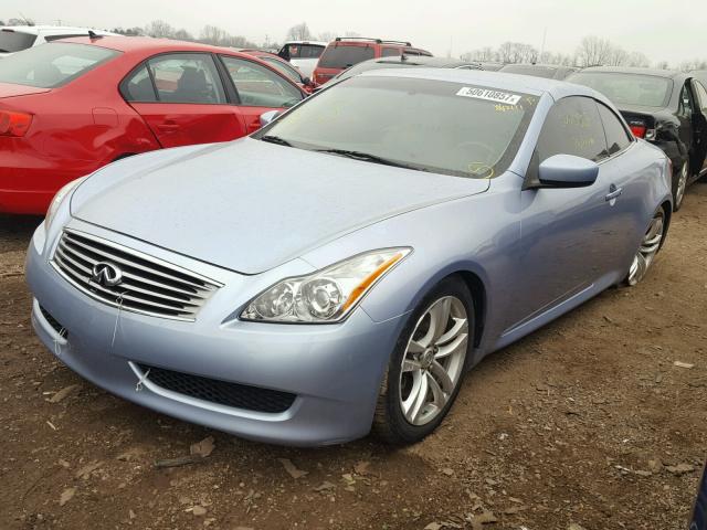 JN1CV6FE7AM355152 - 2010 INFINITI G37 BASE BLUE photo 2