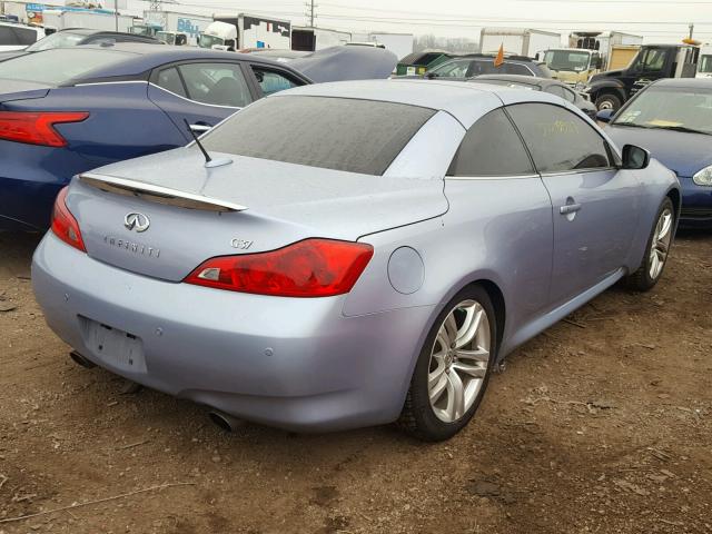 JN1CV6FE7AM355152 - 2010 INFINITI G37 BASE BLUE photo 4