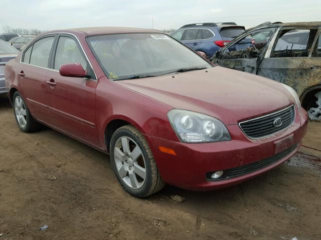 KNAGE123X85214633 - 2008 KIA OPTIMA LX RED photo 1