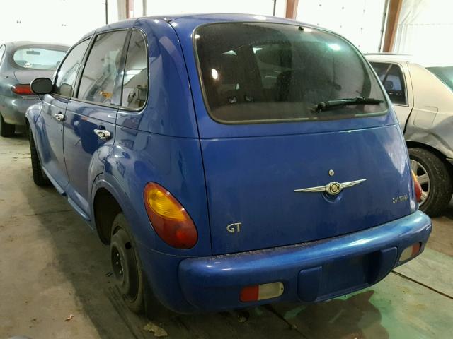 3C8FY78G03T602755 - 2003 CHRYSLER PT CRUISER BLUE photo 3