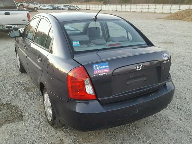 KMHCN46C86U027676 - 2006 HYUNDAI ACCENT GLS GRAY photo 3