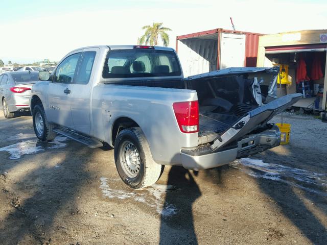 1N6BA06A68N348757 - 2008 NISSAN TITAN XE SILVER photo 3