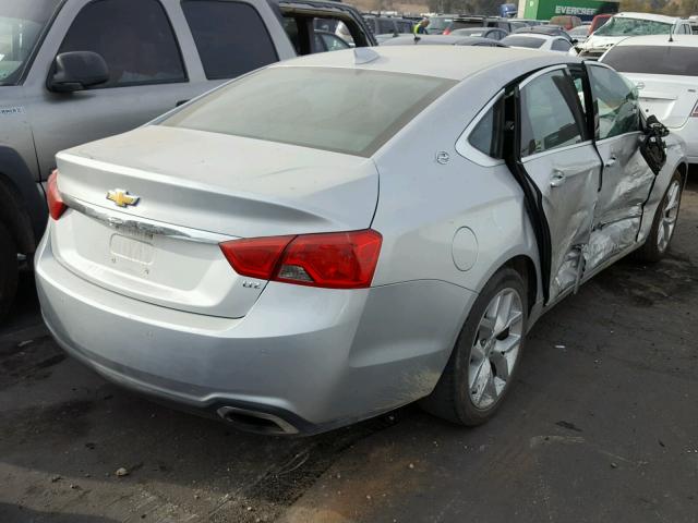 2G1155SL0F9142933 - 2015 CHEVROLET IMPALA LTZ SILVER photo 4