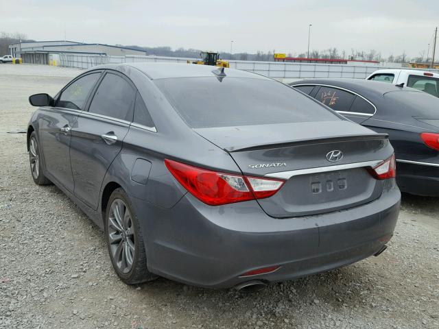 5NPEC4AC5CH454734 - 2012 HYUNDAI SONATA SE GRAY photo 3