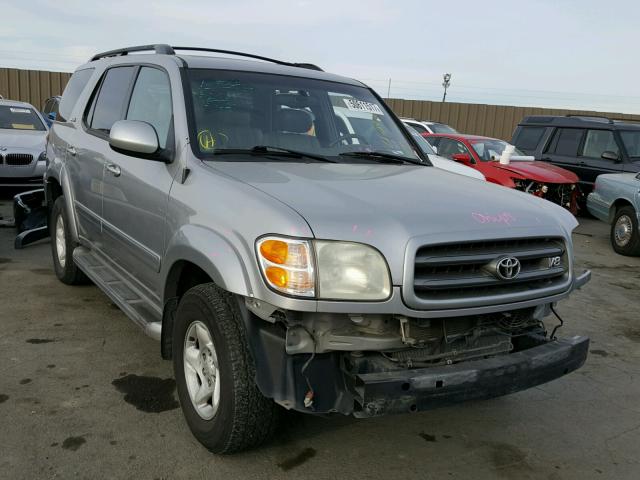 5TDZT34A72S064197 - 2002 TOYOTA SEQUOIA SR SILVER photo 1