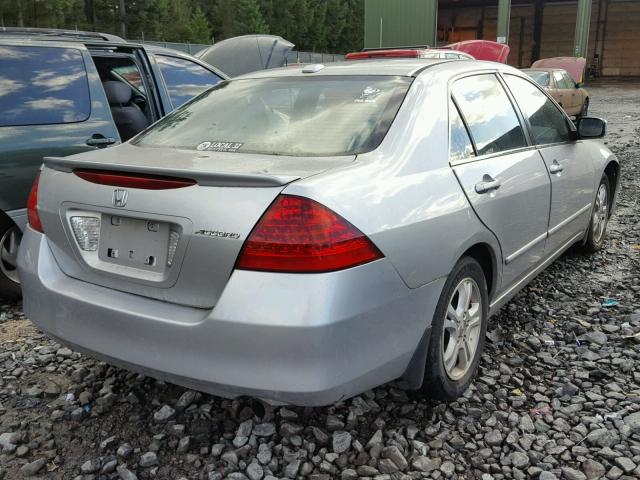 1HGCM567X6A160457 - 2006 HONDA ACCORD EX SILVER photo 4