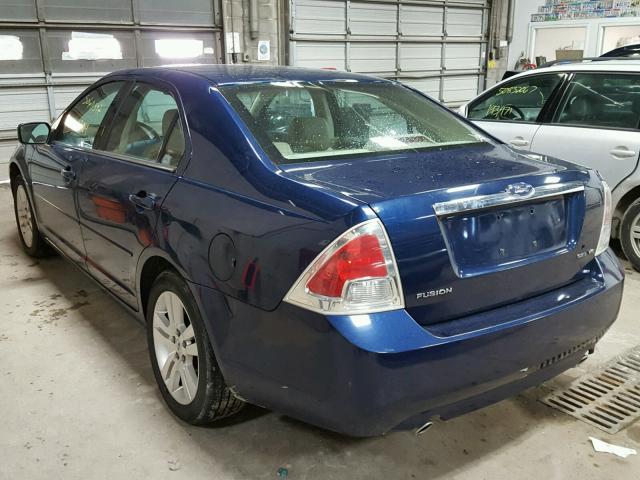 3FAFP08126R126443 - 2006 FORD FUSION SEL BLUE photo 3