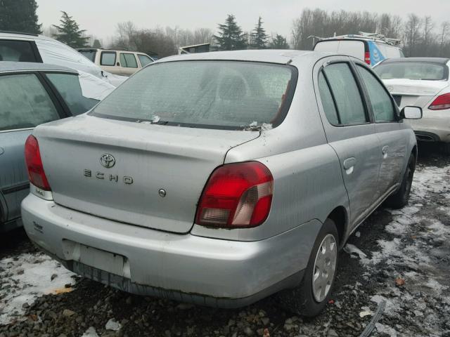 JTDBT123510191364 - 2001 TOYOTA ECHO SILVER photo 4