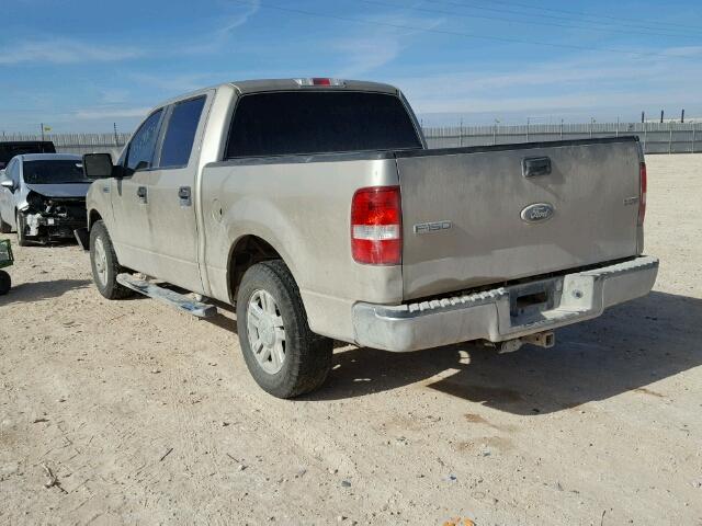 1FTRW12W78FB62052 - 2008 FORD F150 SUPER GOLD photo 3