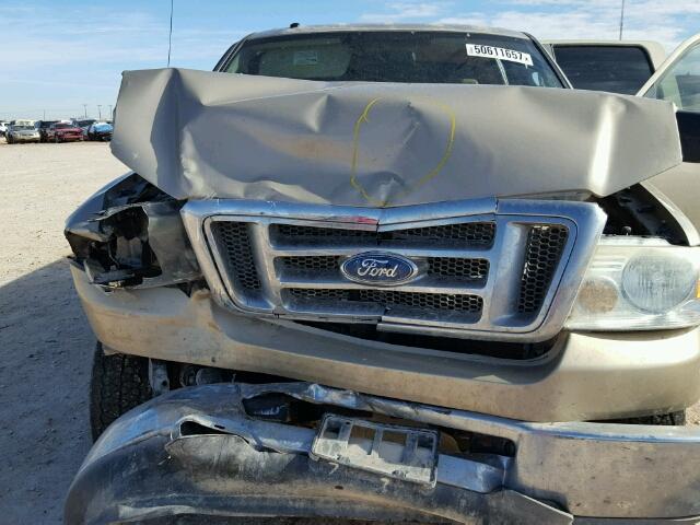 1FTRW12W78FB62052 - 2008 FORD F150 SUPER GOLD photo 7