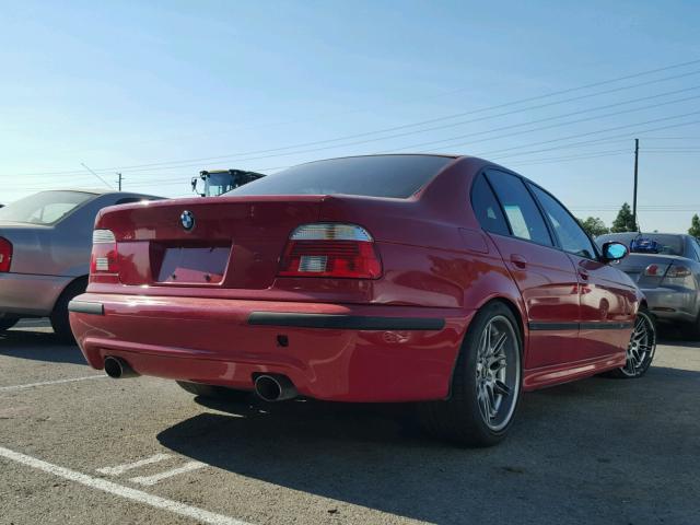 WBSDE93471BZ97860 - 2001 BMW M5 RED photo 4