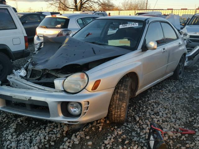 JF1GD67532G518305 - 2002 SUBARU IMPREZA RS SILVER photo 2