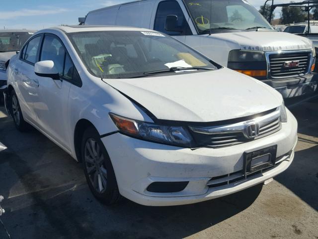 19XFB2F94CE327356 - 2012 HONDA CIVIC EXL თეთრი ფოტო 1