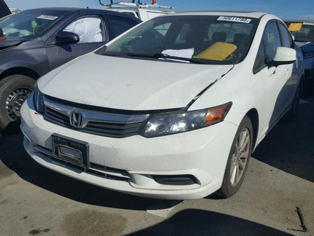19XFB2F94CE327356 - 2012 HONDA CIVIC EXL თეთრი ფოტო 2