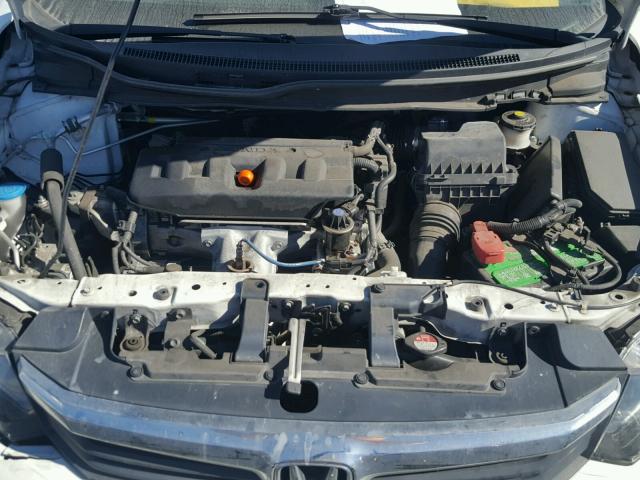 19XFB2F94CE327356 - 2012 HONDA CIVIC EXL თეთრი ფოტო 7