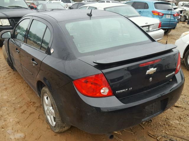 1G1AT58HX97178076 - 2009 CHEVROLET COBALT LT BLACK photo 3