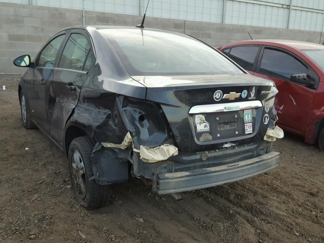 1G1JC5SH4D4254846 - 2013 CHEVROLET SONIC LT BLACK photo 3