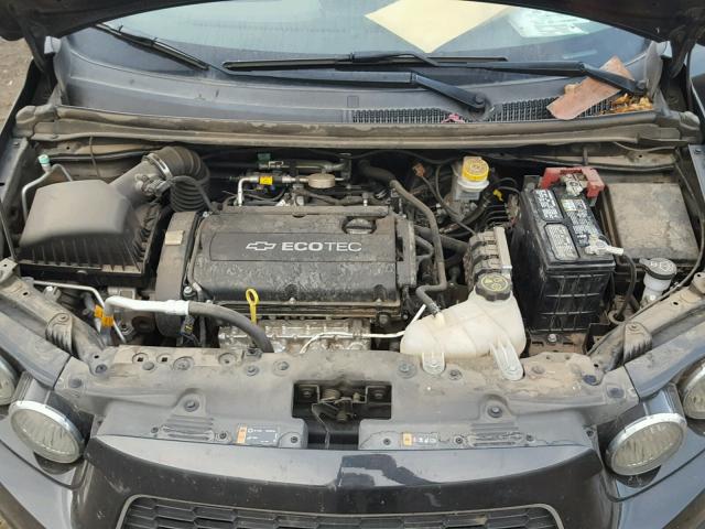 1G1JC5SH4D4254846 - 2013 CHEVROLET SONIC LT BLACK photo 7