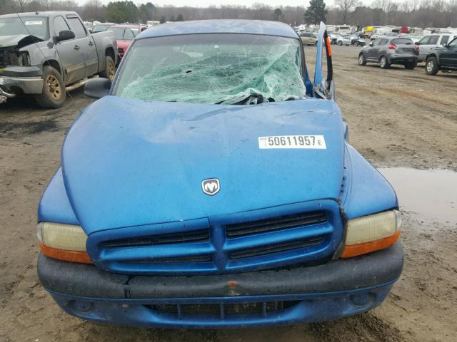 1B7FL26X2WS764821 - 1998 DODGE DAKOTA BLUE photo 7