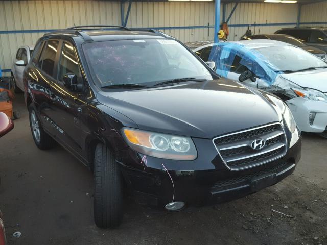 5NMSH73E97H051346 - 2007 HYUNDAI SANTA FE S BLACK photo 1