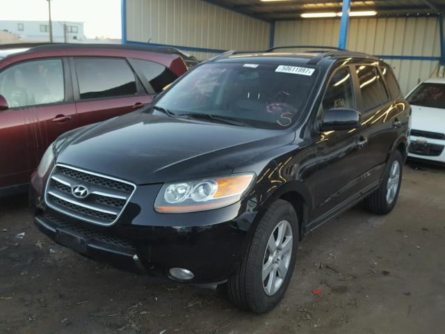 5NMSH73E97H051346 - 2007 HYUNDAI SANTA FE S BLACK photo 2