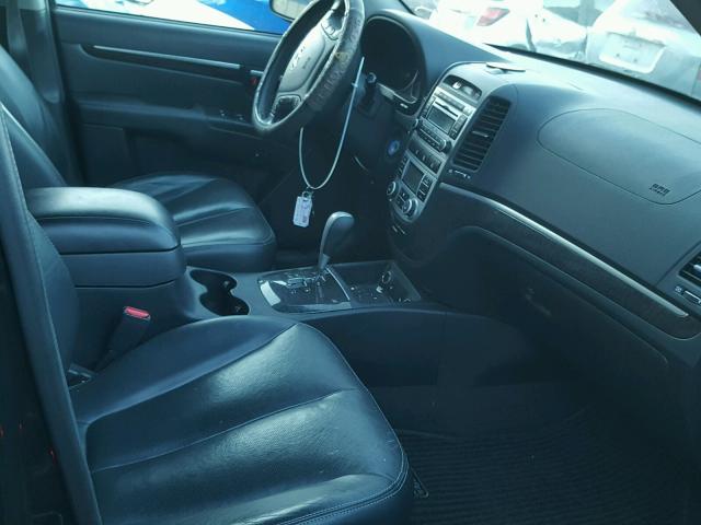 5NMSH73E97H051346 - 2007 HYUNDAI SANTA FE S BLACK photo 5